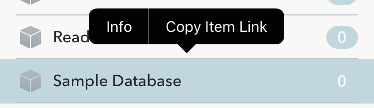 Copy the item link in DEVONThink so you can get the ID for Shortcuts.